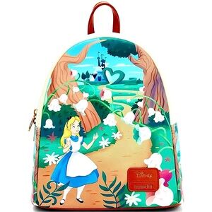 NWT Disney Loungefly Alice in Wonderland Backpack